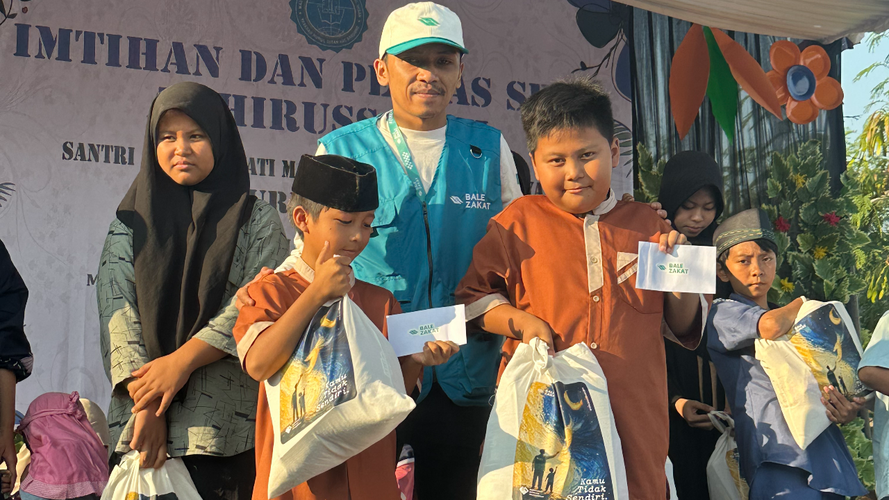 Bale Zakat Gandeng MDT Nurul Ihsan Santuni Anak Yatim dan Dhuafa di Cileunyi Bandung
